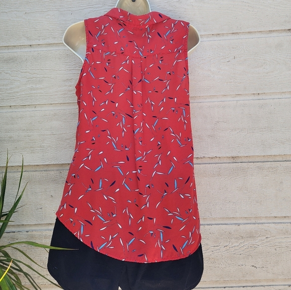 Banana republic women's blouse size S Color Orange - Picture 4 of 8